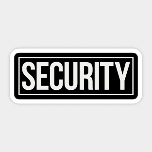 Security Guard Uniform Sticker